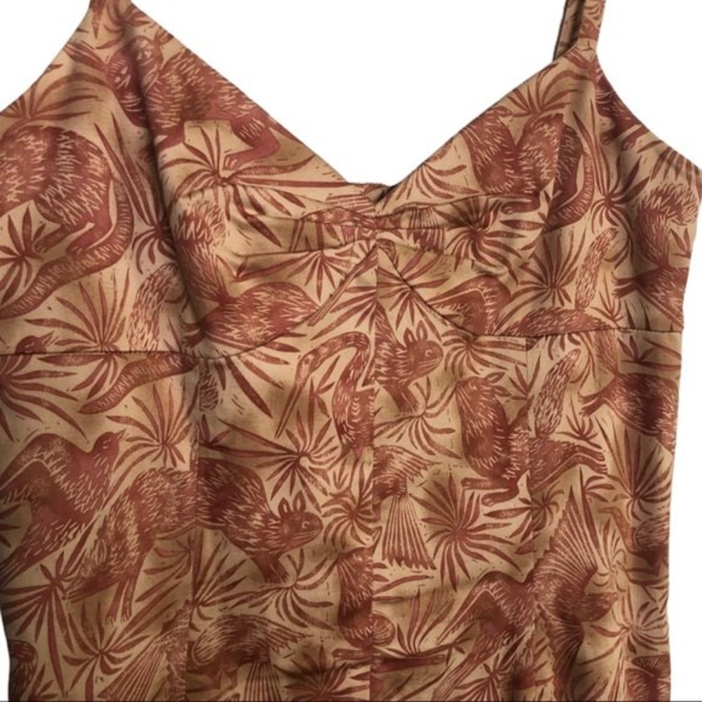 Peruvian Connection Animal Print Abstract Dress S… - image 5